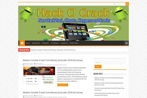 WordPress website example screenshot