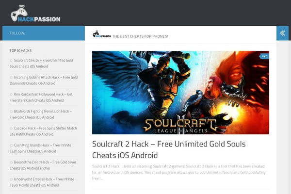 WordPress website example screenshot
