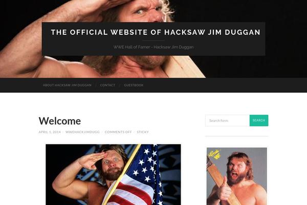 Hemingway theme site design template sample