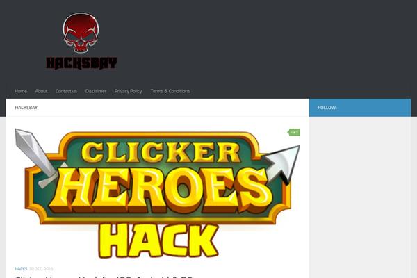 Hueman theme site design template sample