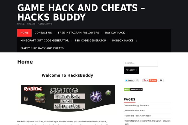 hacksbuddy.com site used Hiero