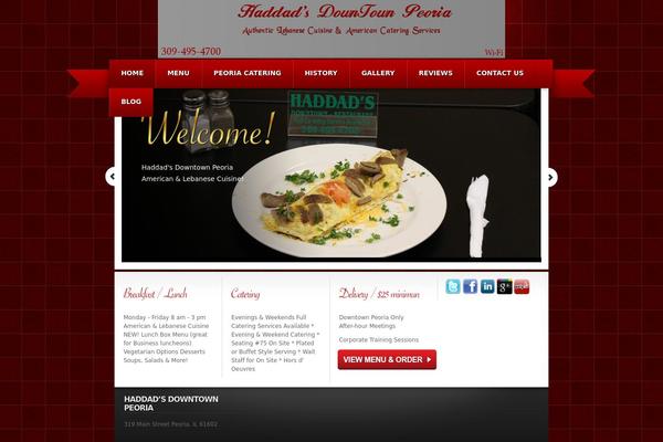 haddadsdowntownpeoria.com site used Palazzo-di-sole-wordpress-theme