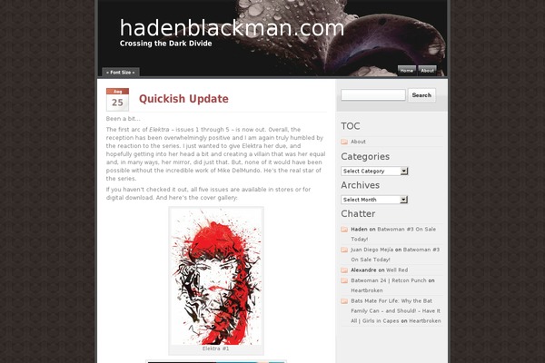 hadenblackman.com site used Graveyard-shift.0.2