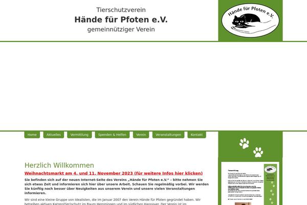 haende-fuer-pfoten.net site used Tierheim