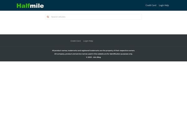 hafmile.com site used Marketing