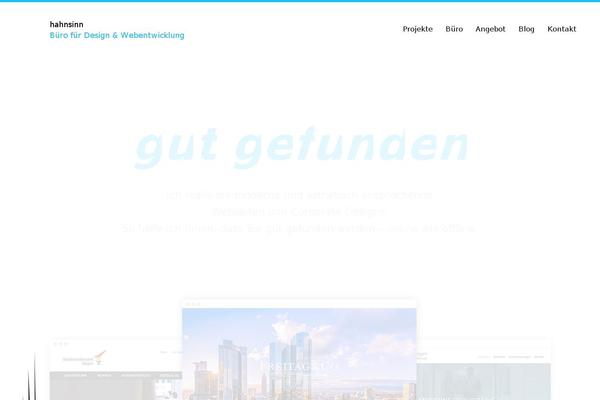 hahnsinn WordPress theme, websites list used hahnsinn theme hahnsinn theme websites examples