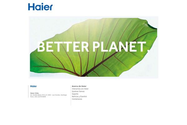 haier.cl site used Haier