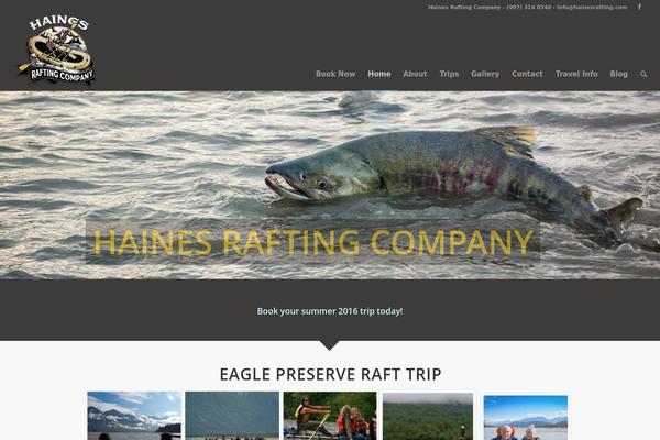 hainesrafting.com site used Enfold