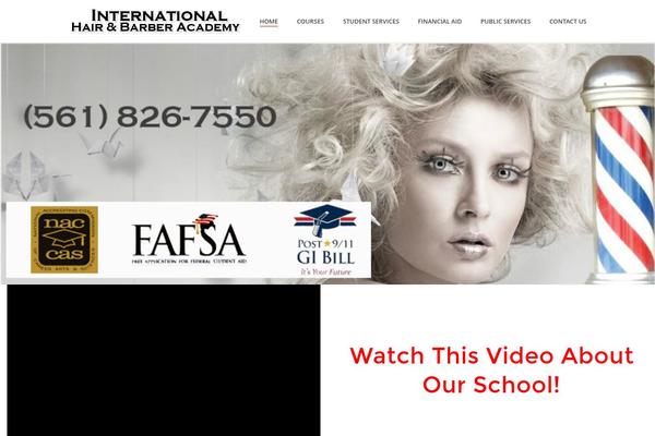 hairandbarberacademy.com site used BuildPress