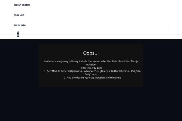 WordPress website example screenshot