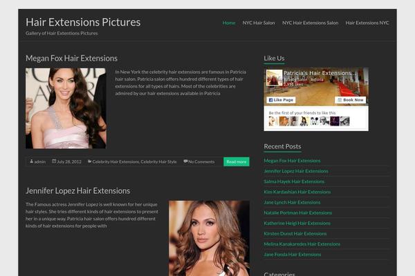 Spacious theme site design template sample
