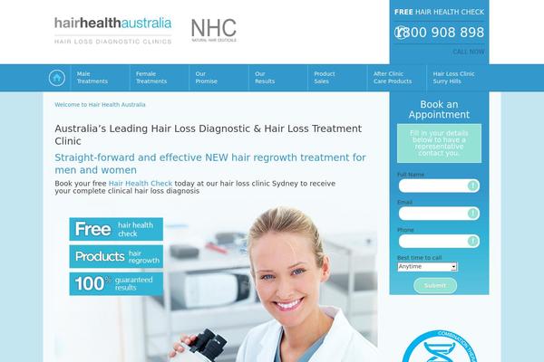 hairhealthaustralia.com.au site used Hair-health-aus