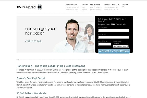 hairklinik.com site used Velvet