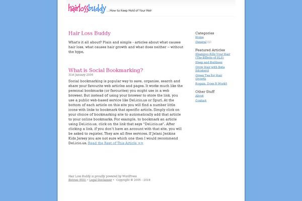 hairlossbuddy.com site used The_theme