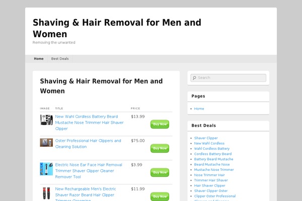 hairremovalandshaving.com site used Catchbox