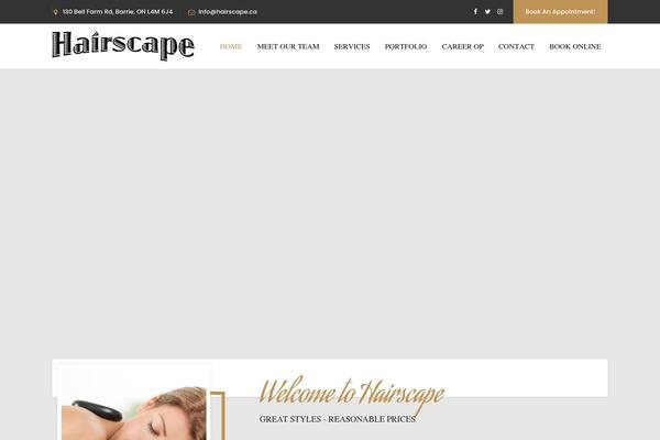 hairscape.ca site used Fyna