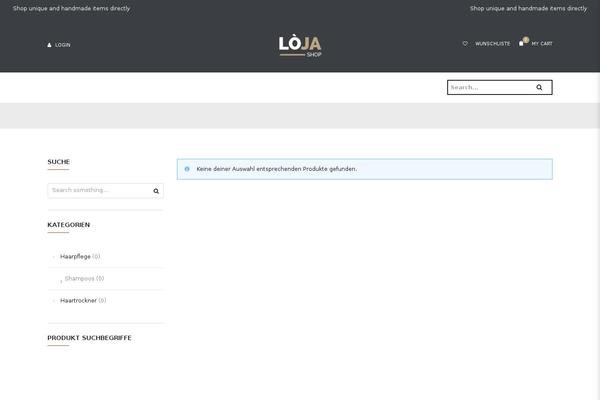 Loja theme site design template sample