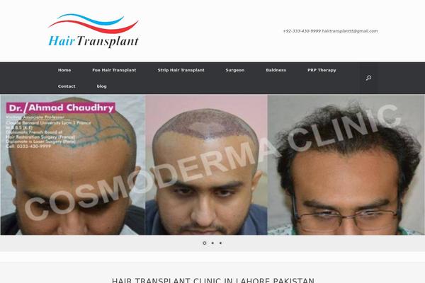 Vantage theme site design template sample
