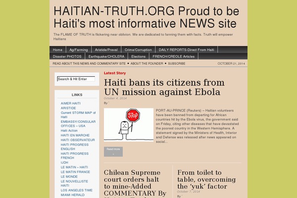 haitian-truth.org site used Freshwp-pro