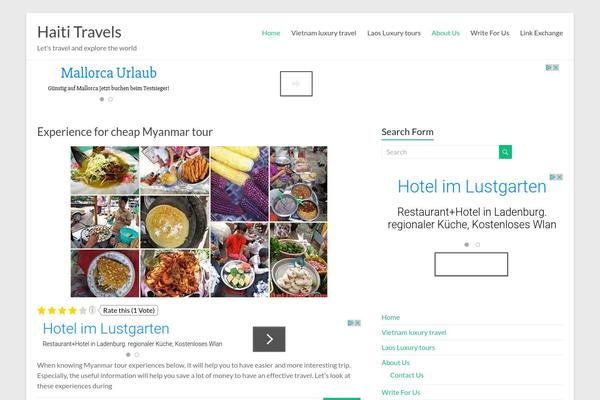 Spacious theme site design template sample