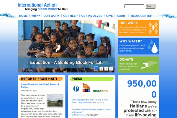 haitiwater.org site used Haiti-water