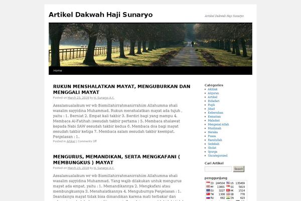 Twenty Ten theme site design template sample