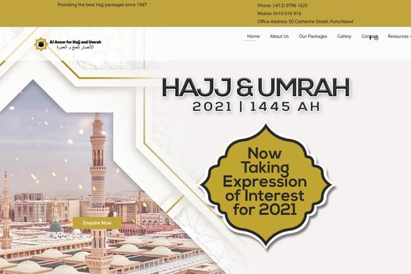 hajjandumrah.com.au site used Shaha