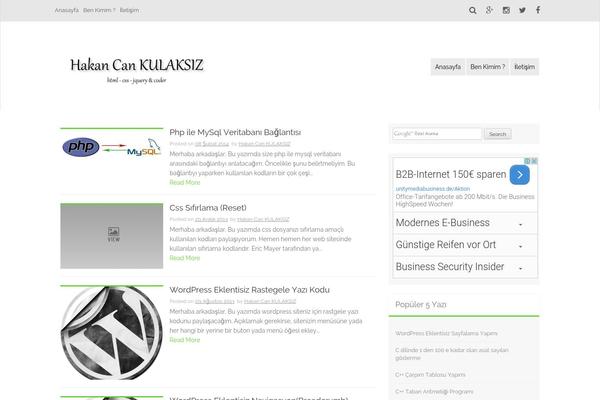 hakankulaksiz.com site used Aldehyde-temp