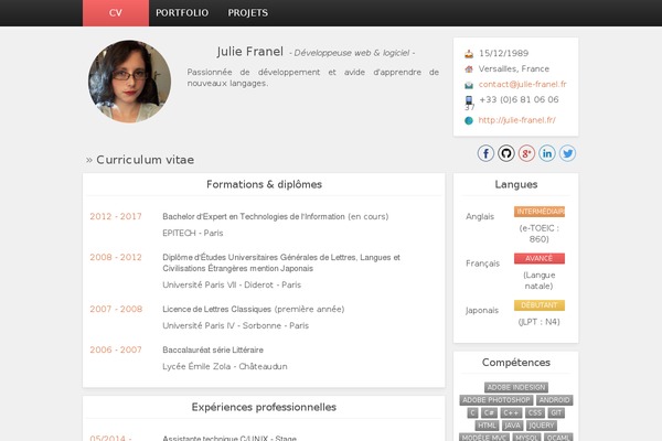 WordPress website example screenshot