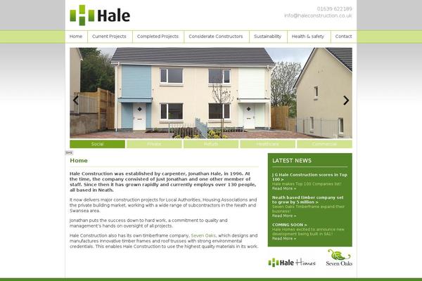 Hale theme site design template sample