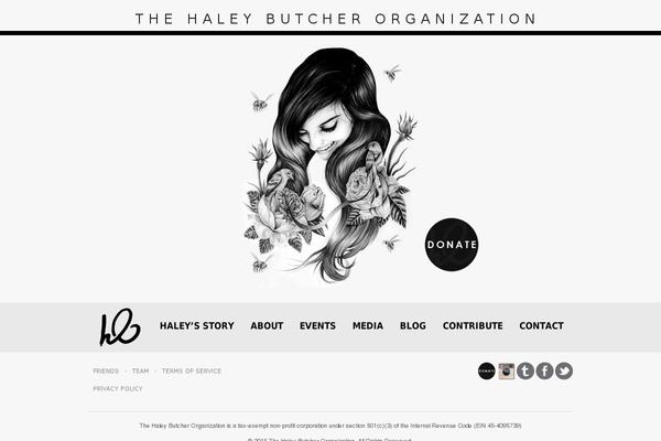 haleybutcher.org site used Haleybutcher