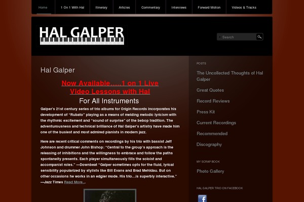 Piano Black theme site design template sample