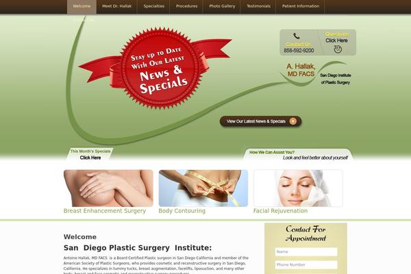 hallakplasticsurgery.com site used Antoine