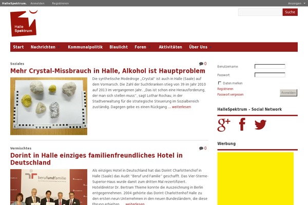 hallespektrum.de site used Hallespektrum
