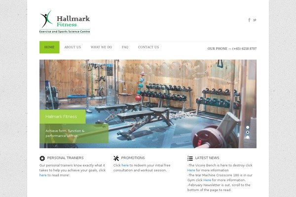 hallmarkfitness.sg site used Complete-wp