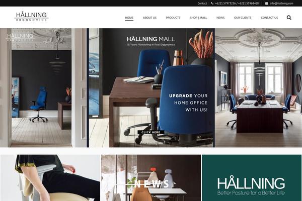 hallning.com site used Hallning