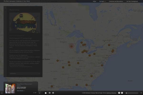 halloweencamping.com site used Wpnavigator