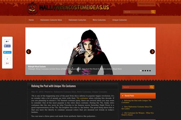 Halloween theme site design template sample