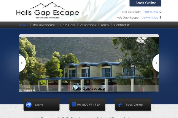 hallsgapaccommodation.com.au site used Hallsgapaccommodation