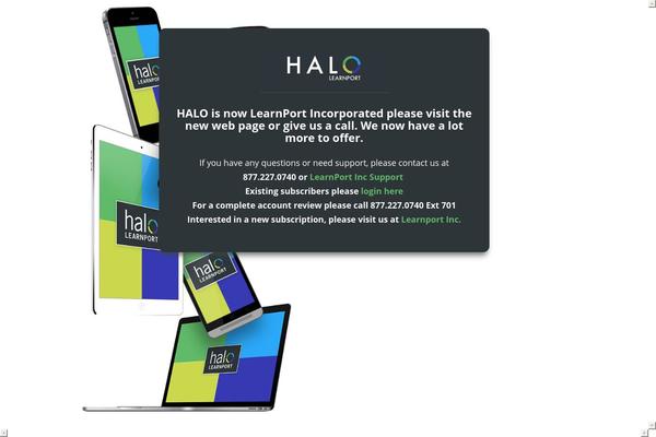 halolearnport.com site used Halo