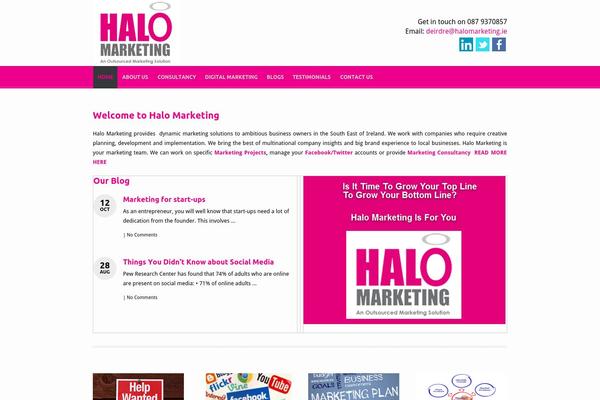 halomarketing.ie site used Halo