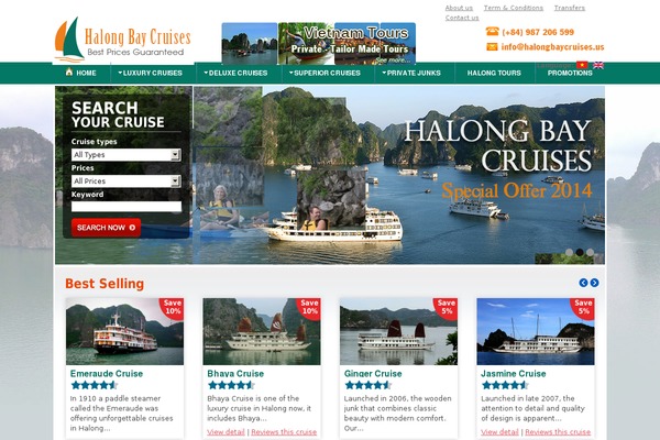 halongbaycruises.us site used Halong