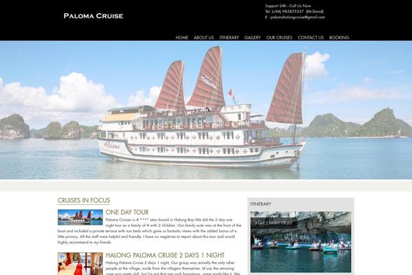 Cruise theme site design template sample