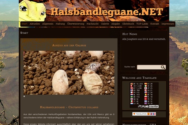 halsbandleguane.net site used MT dark