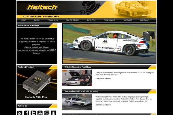 haltech.com site used Haltech