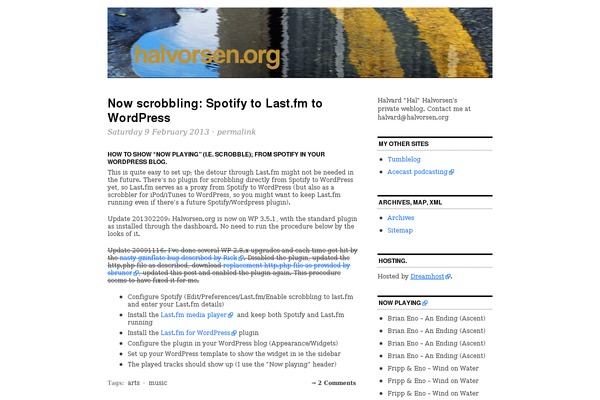 halvorsen.org site used Cutline_1.1
