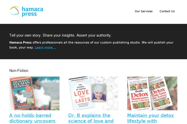 hamacapress.com site used Modern Portfolio Pro