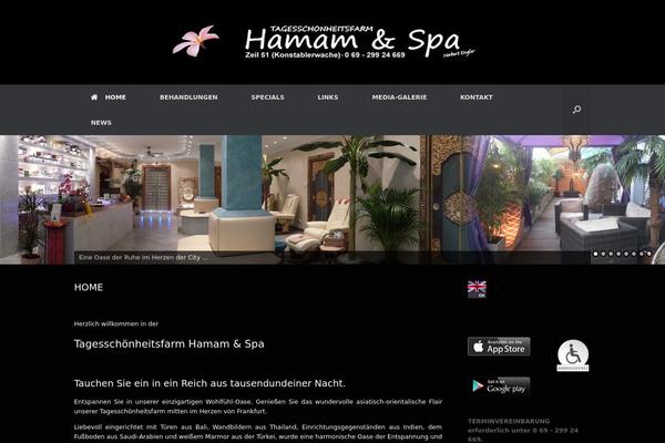 Vantage theme site design template sample