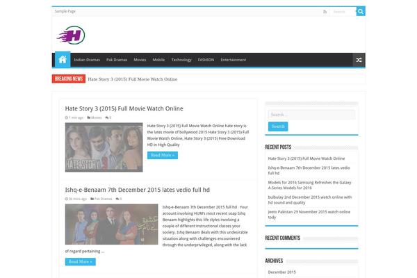 WordPress website example screenshot