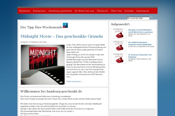 WordPress website example screenshot